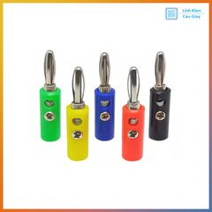 Jack bắp chuối 4mm đực, cái đủ màu