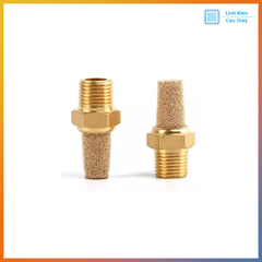 Giảm thanh khí nén bằng đồng, giảm âm khí nén chống ồn chống bụi bẩn vào van điện từ khí nén