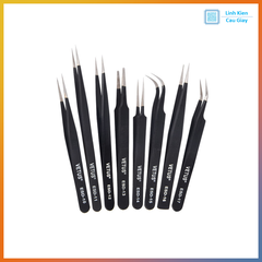 Nhíp, Panh kẹp, gắp linh kiện thẳng, cong VETUS ESD các loại Chống Tĩnh Điện Bằng Thép Không Gỉ