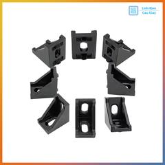 Ke góc vuông Anot đen nhôm 2020, 3030