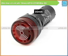 Đèn báo có còi phi 16mm AD16-22SM Màu Đỏ