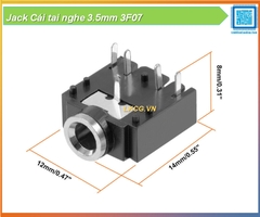 Jack Cái tai nghe 3.5mm 3F07