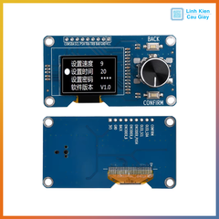 Màn hình Oled trắng 1.3 Inch tích hợp Núm xoay EC11 và 2 nút bấm giao tiếp I2C SSD13151