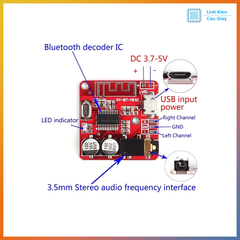 Module giải mã MP3 Bluetooth 4.1 Jack 3.5mm