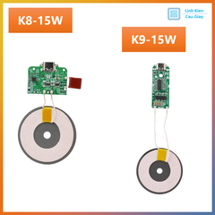 Module mạch Sạc Không Dây K8 K9 15W Type-C (Loại phát)