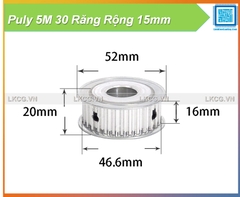 Puly 5M 30 Răng Rộng 15mm