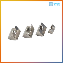 Tán Lá, Tán Lẩy, Tán Lò Xo Đàn Hồi T-Nut Lá, T-Nut Lẩy Cho Nhôm Định Hình 2020, 3030, 4040