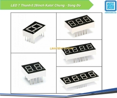 LED 7 Thanh 0.28inch Katot Chung - Sáng Đỏ