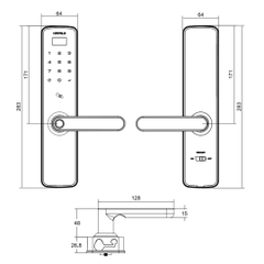 Khoá điện tử Hafele Seven – ML2503B c