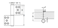 Bản lề nâng hạ Hafele 926.13.903