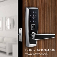 Khóa Vân Tay Đức Cho Cửa Đố Nhỏ M116E98F Trắng NEWNEO