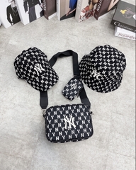 Túi đeo chéo MLB MONOGRAM JQD CROSSBODY BAG BLACK HL 1733
