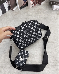 Túi đeo chéo MLB MONOGRAM JQD CROSSBODY BAG BLACK HL 1733