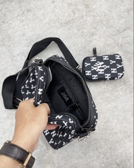 Túi đeo chéo MLB MONOGRAM JQD CROSSBODY BAG BLACK HL 1733