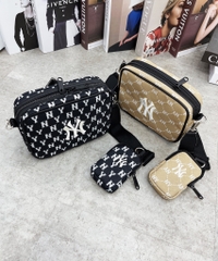 Túi đeo chéo MLB MONOGRAM JQD CROSSBODY BAG BLACK HL 1733