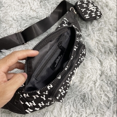 Túi bao tử MLB NY MONOGRAM WAIST BAG BLACK B438 HL1514