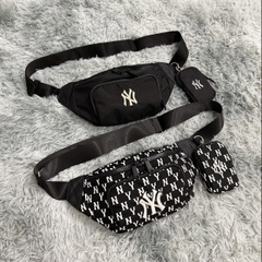Túi bao tử MLB NY MONOGRAM WAIST BAG BLACK B438 HL1514