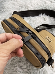 Túi đeo chéo MLB MONOGRAM JACQUARD MINI CROSSBODY BAG BROWN HL1586