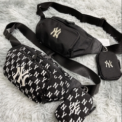 Túi bao tử MLB NY MONOGRAM WAIST BAG BLACK B438 HL1514