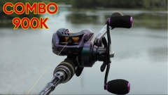 Combo Lure 900K Cần Hunting Black 2m1 và máy PROPEROS và dây Toman