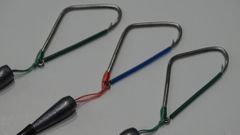 Thẻo móc nhái thật tóm sẵn bằng thép làm thủ công