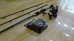 Combo 620k - Cần lure 2 ngọn,Máy Deukio DA 3000,Dây Toman X8