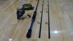 Combo 620k - Cần lure 2 ngọn,Máy Deukio DA 3000,Dây Toman X8