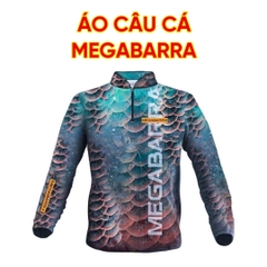 Áo câu cá Megabara vải thun lạnh chống nóng