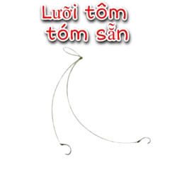 Thẻo câu tôm - thẻo đôi tóm sẵn thủ công