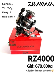 [VT THUẬN] Máy câu Daiwa RZ 2025 New mẫu mới nhất hiện nay đầy đủ các szie