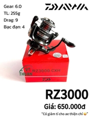 [VT THUẬN] Máy câu Daiwa RZ 2025 New mẫu mới nhất hiện nay đầy đủ các szie