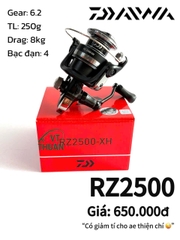 [VT THUẬN] Máy câu Daiwa RZ 2025 New mẫu mới nhất hiện nay đầy đủ các szie