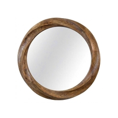 Gương Tròn Treo Tường Khung Gỗ Tự Nhiên SMHome GTT25 - Phong Cách Japandi/Rustic Sang Trọng Cho Mọi Không Gian