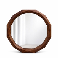 Gương treo tường khung gỗ Walnut SMhome GTT24 - Điểm nhấn tinh tế cho không gian hiện đại