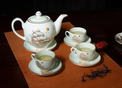 BỘ TRÀ MEN NGỌC THUẬN BUỒM