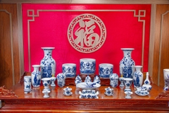 Bộ đồ thờ Gấm Long Vân
