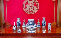 Bộ đồ thờ Gấm Long Vân
