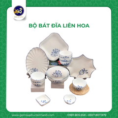 BỘ BÁT ĐĨA LIÊN HOA
