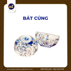 Bộ đồ thờ Bạch Ngọc Liên Hoa Vàng Kim