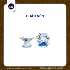 BỘ ĐỒ THỜ SEN CHÀM VÀNG KIM