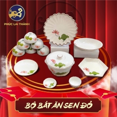 BỘ ĐỒ ĂN SEN ĐỎ