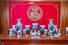 Bộ đồ thờ Gấm Long Vân