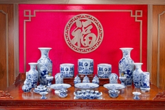 Bộ đồ thờ Vân Hoá Men Rong
