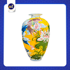 BÌNH VÒ CÁ VŨ MÔN MEN VÀNG