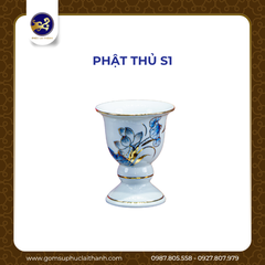 BỘ ĐỒ THỜ SEN CHÀM VÀNG KIM