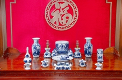 Bộ đồ thờ Gấm Long Vân
