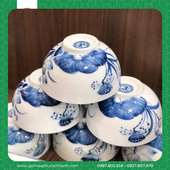 BỘ BÁT ĐĨA SEN CHÀM