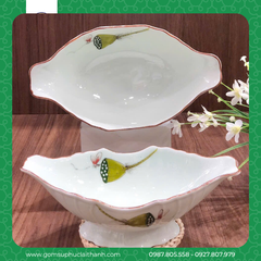 BỘ BÁT ĐĨA ĐÀI SEN