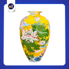 BÌNH VÒ CÁ VŨ MÔN MEN VÀNG