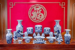 Bộ đồ thờ Vân Hoá Men Rong